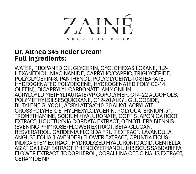 Dr. Althea 345 Relief Cream - 1.7 Fl Oz